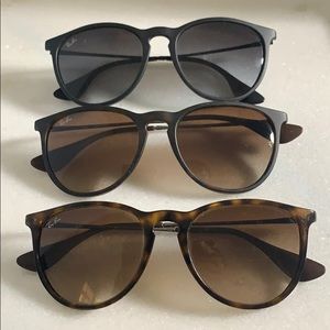 Lot of 3 Ray-Ban Erika.